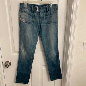 Diesel Industry Women Low Rise Slim Leg Jeans Size 29